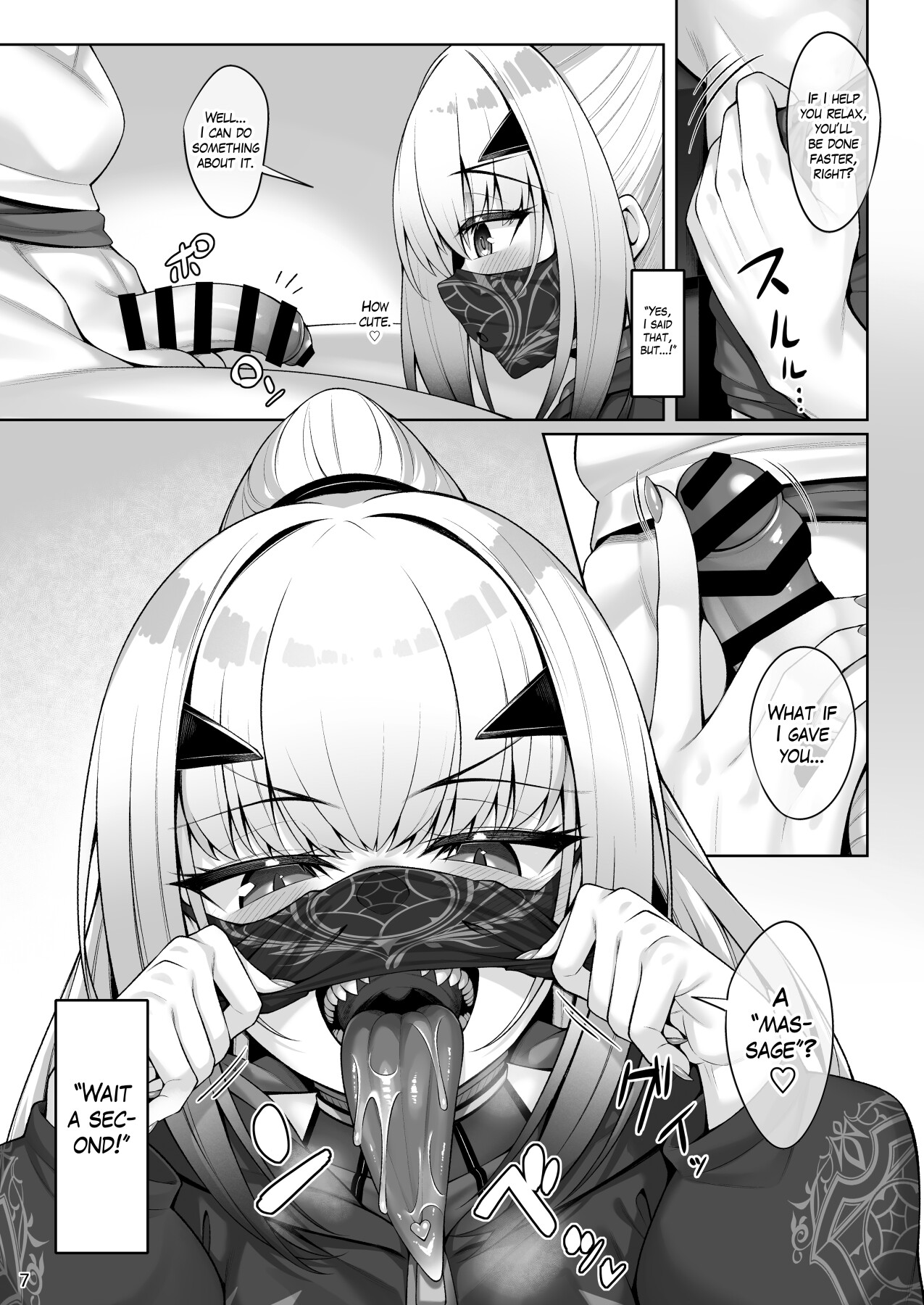 Hentai Manga Comic-Doing all kinds of lewd things with Melusine in her swimsuit-Read-7